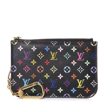 Louis Vuitton Monogram Multicolor Key Pouch Black Grenade 1 of 7