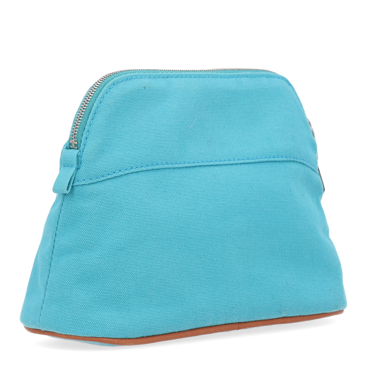 Cotton Canvas Mini Bolide Travel Cosmetic Pouch Bleu Horizon