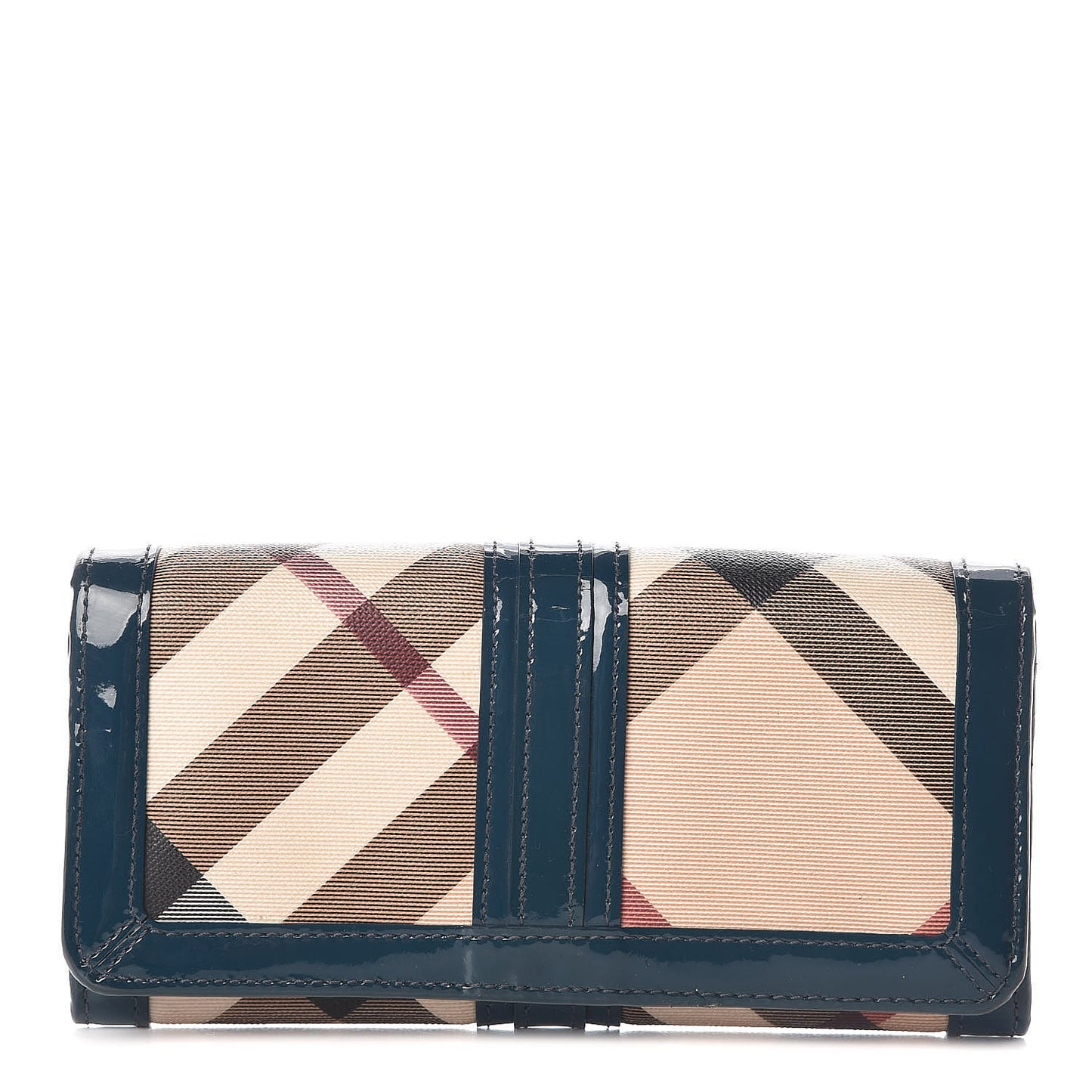 Nova Check Penrose Continental Wallet Blue