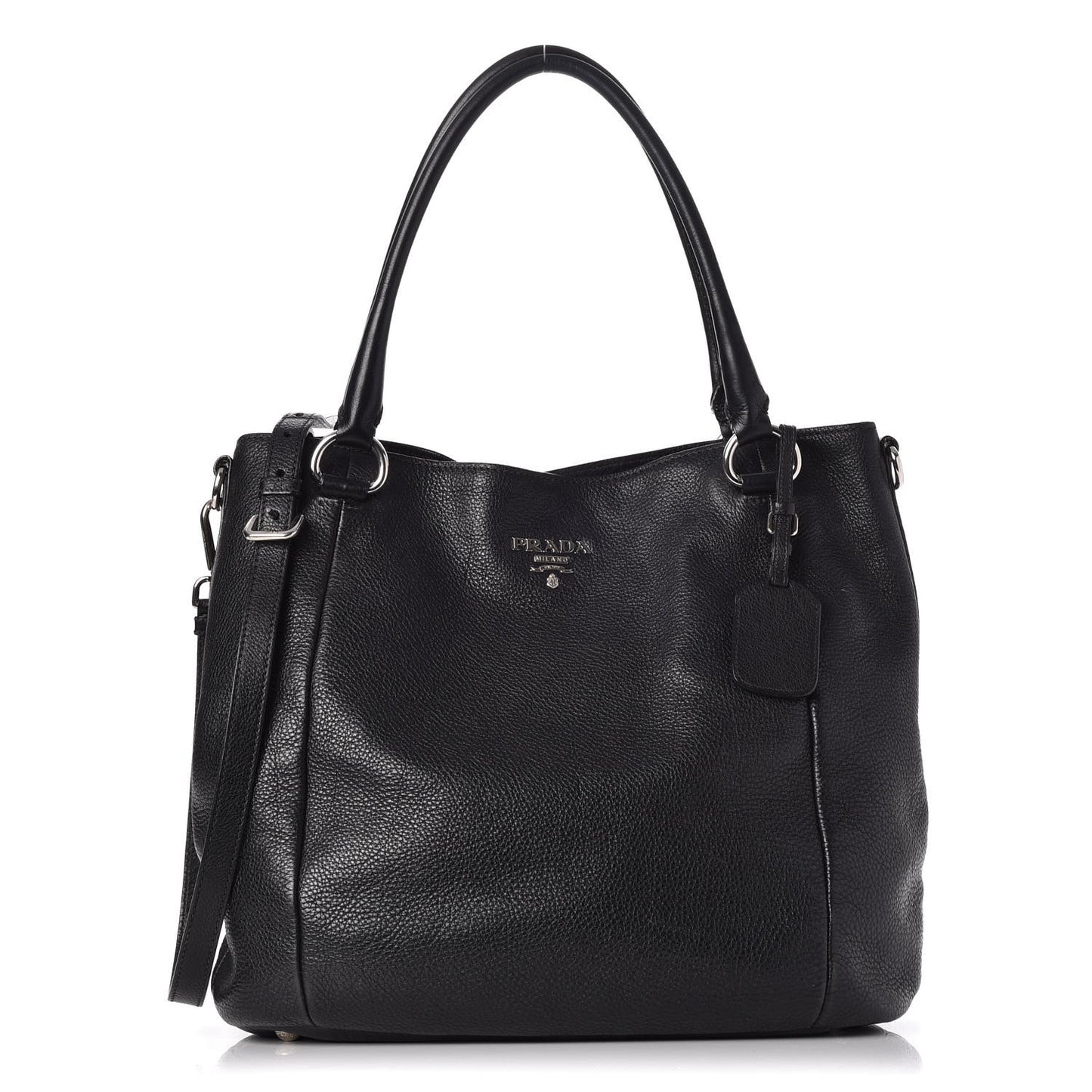 Vitello Daino Tote Nero Black