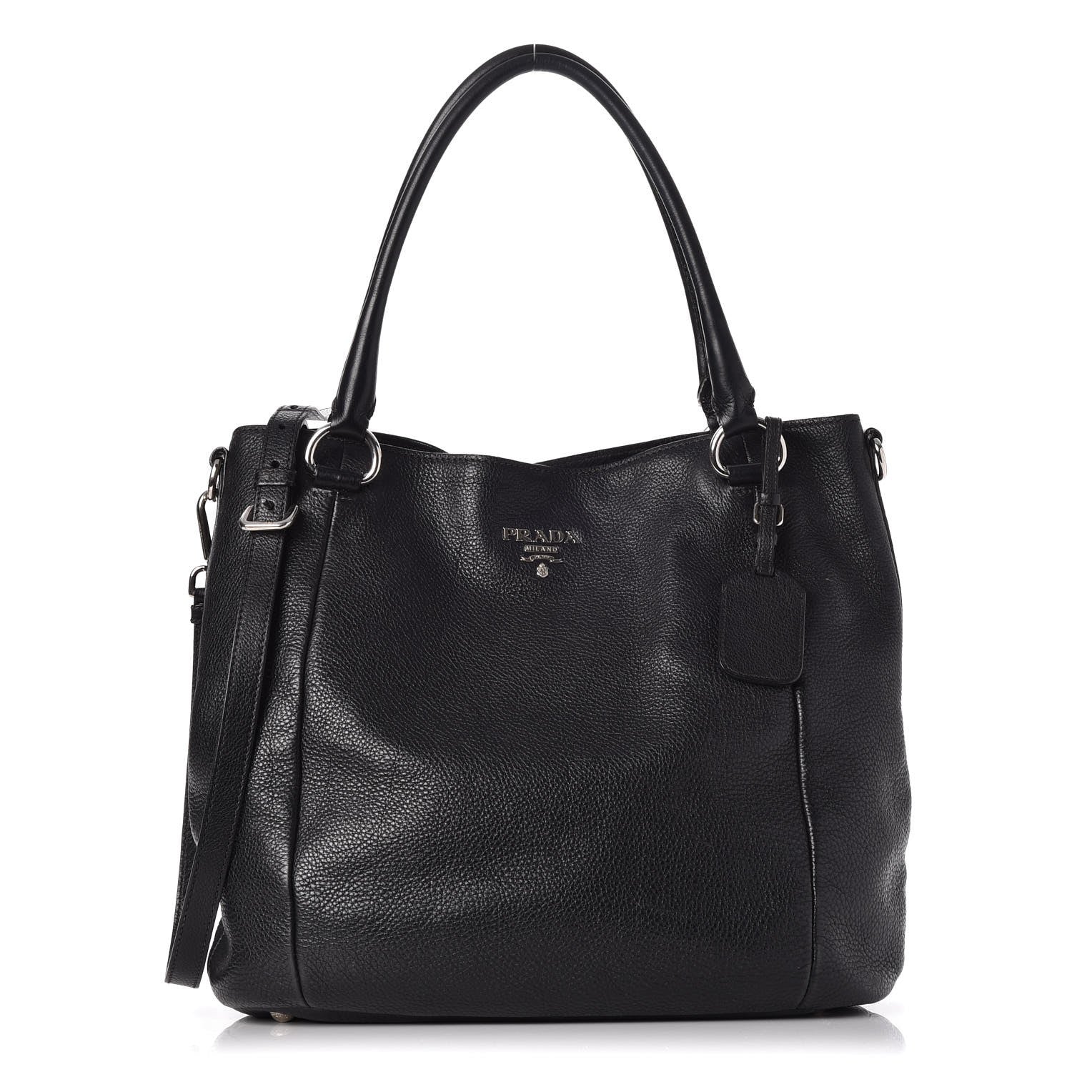 Prada Vitello Daino Tote Nero Black 1 of 20