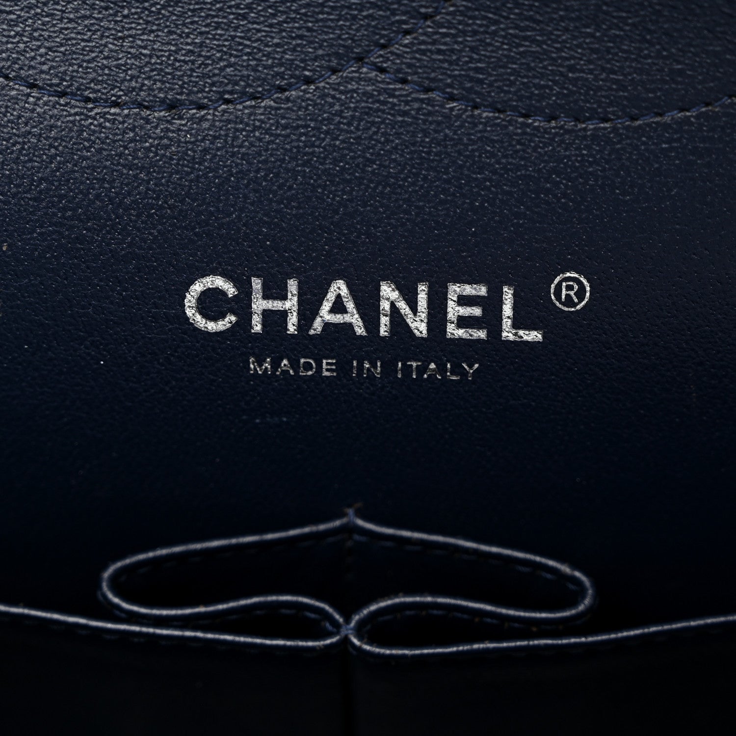 Chanel Lambskin Quilted Jumbo Double Flap Navy Blue 6 of 12