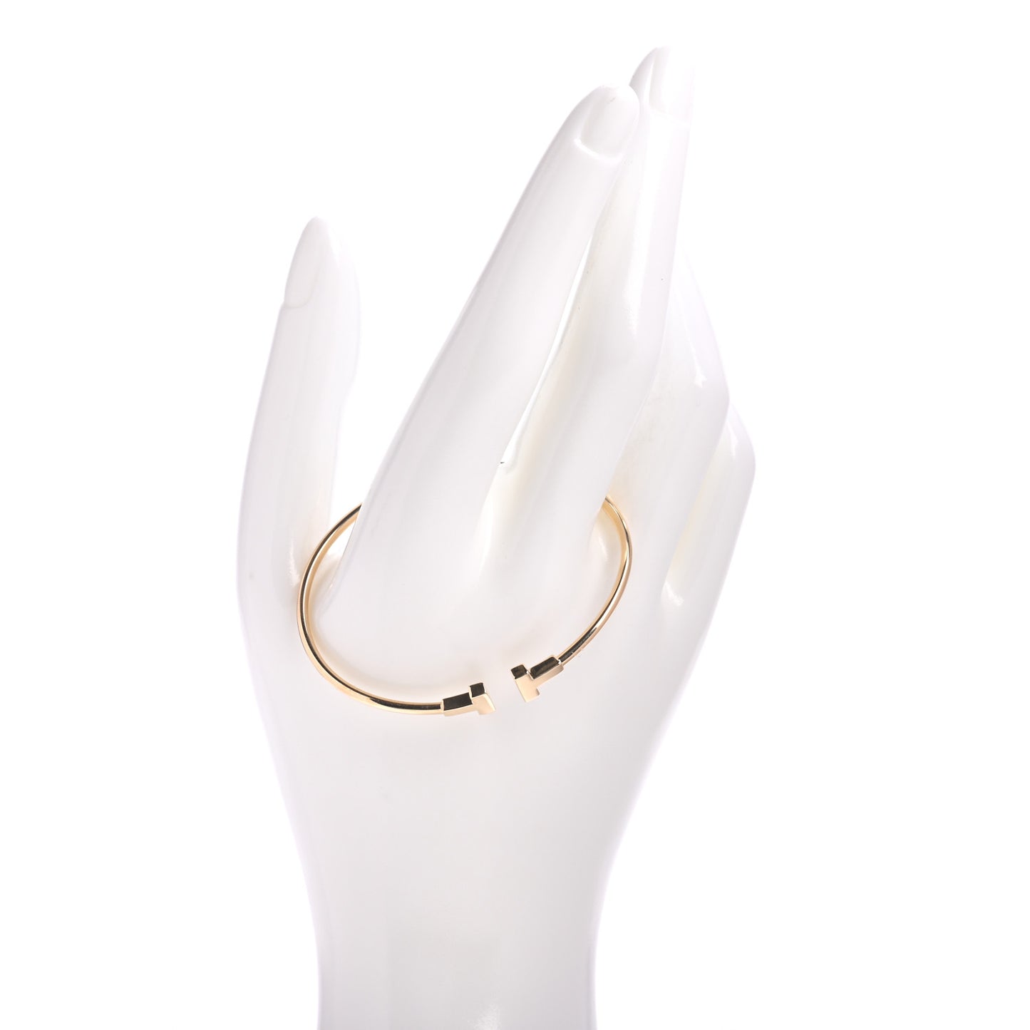 18K Yellow Gold Narrow T Wire Bracelet