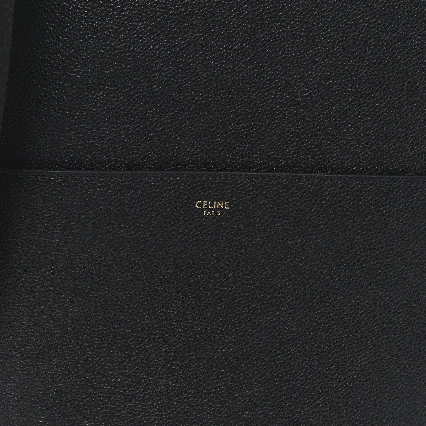 Soft Grained Calfskin Sangle Bucket Bag Black