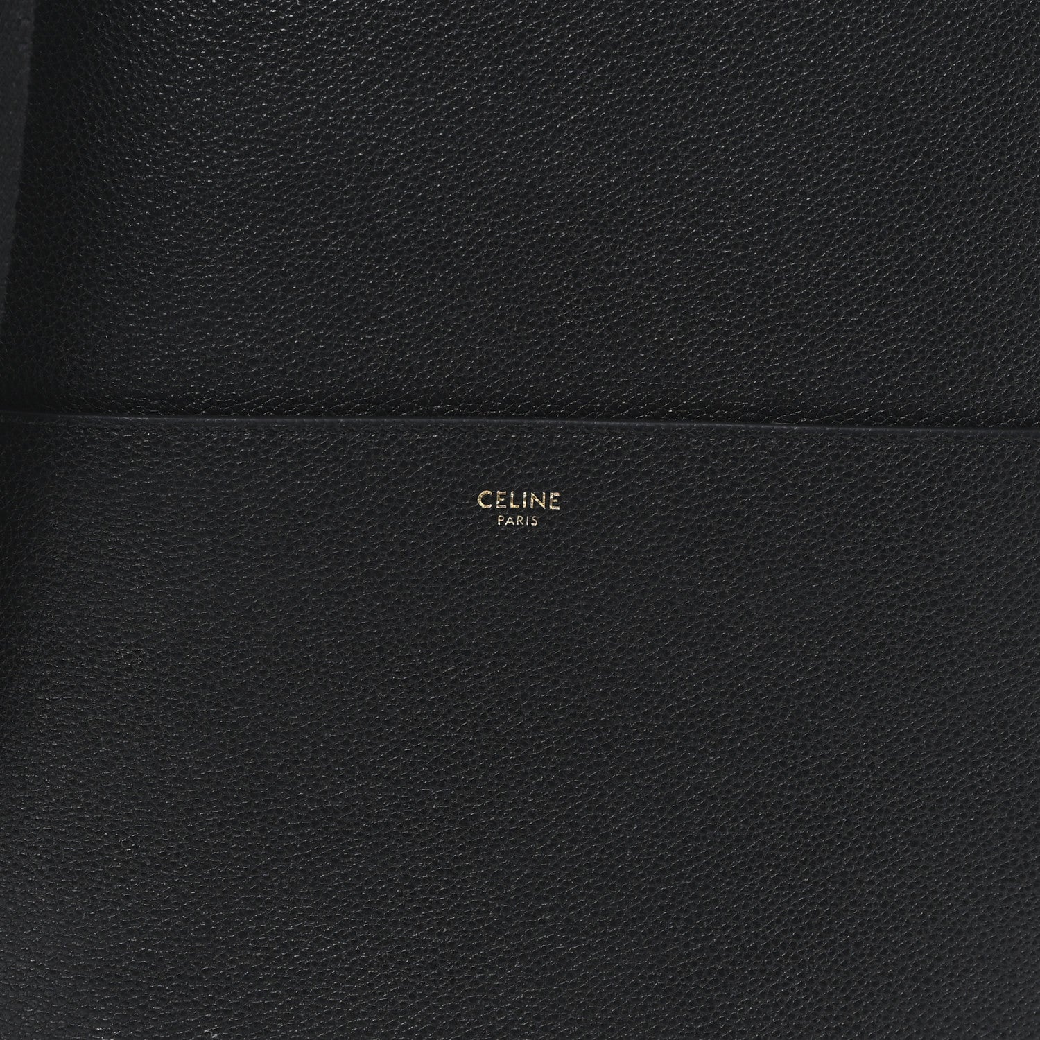 Celine Soft Grained Calfskin Sangle Bucket Bag Black 7 of 10