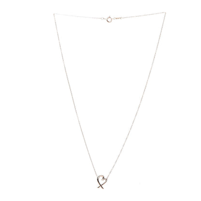 Tiffany 18K Rose Gold Mini Paloma Picasso Loving Heart Pendant Necklace 3 of 6