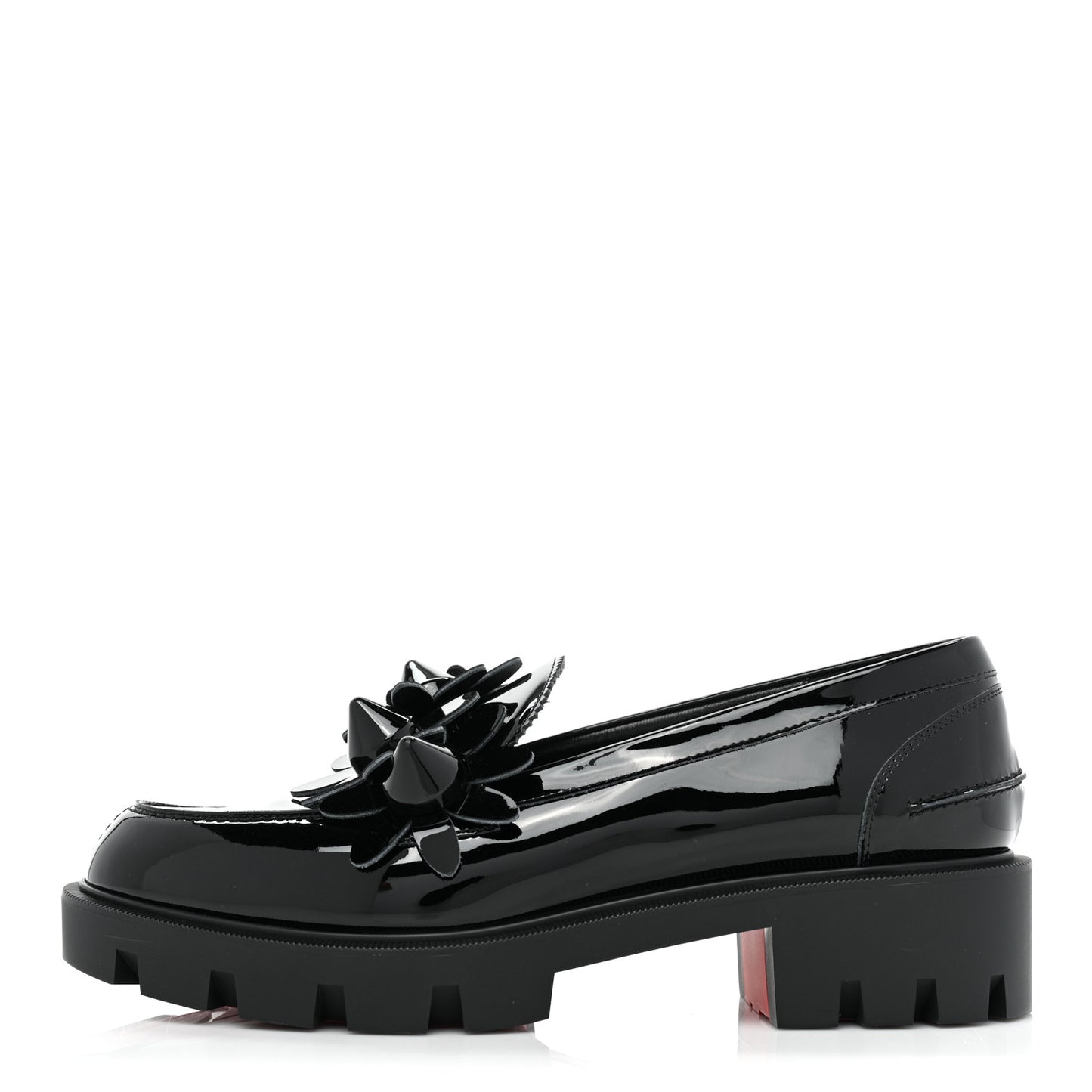 Patent Daisy Loafers 38.5 Black