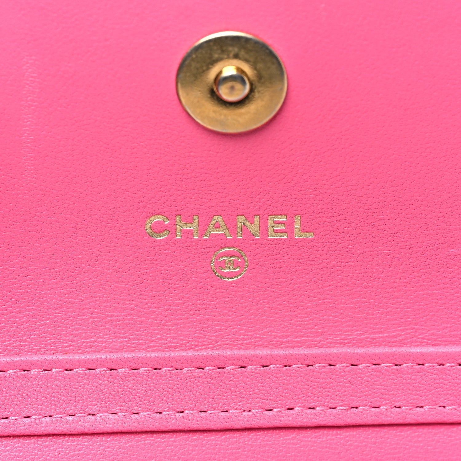 Chanel Lambskin Enamel Quilted Coco Hearts Clutch With Chain Pink 6 of 12