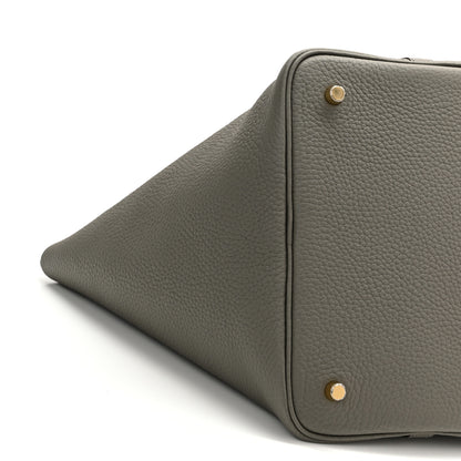 Hermes Taurillon Clemence Picotin Lock 22 MM Gris Meyer 9 of 12