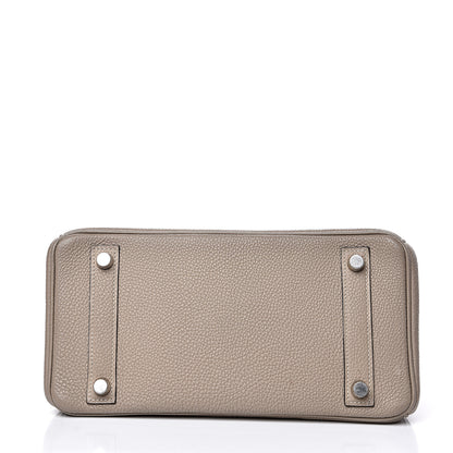 Hermes Togo Birkin 25 Gris Tourterelle 5 of 33