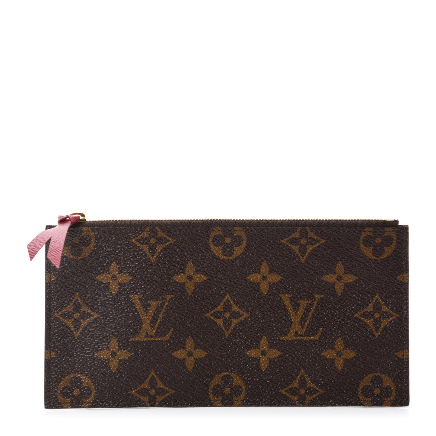 Monogram Felicie Chain Wallet Zippered Insert Fuchsia
