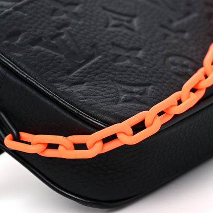 Louis Vuitton Taurillon Monogram Uniformes Solar Ray Soft Pochette Volga Belt Bag Black 7 of 8
