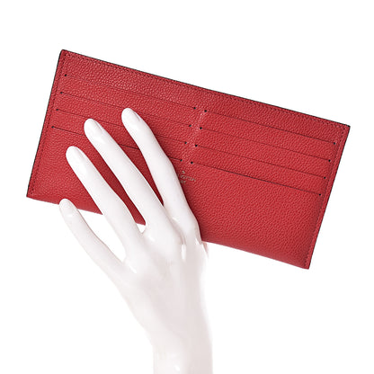 Louis Vuitton Calfskin Felicie Card Holder Insert Cherry 2 of 6