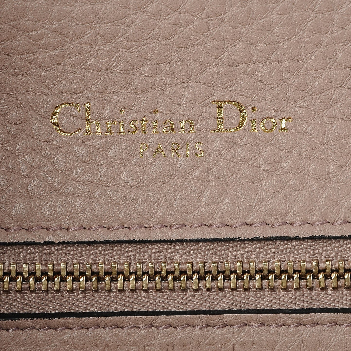 Grained Calfskin Medium Diorama Flap Bag Nude