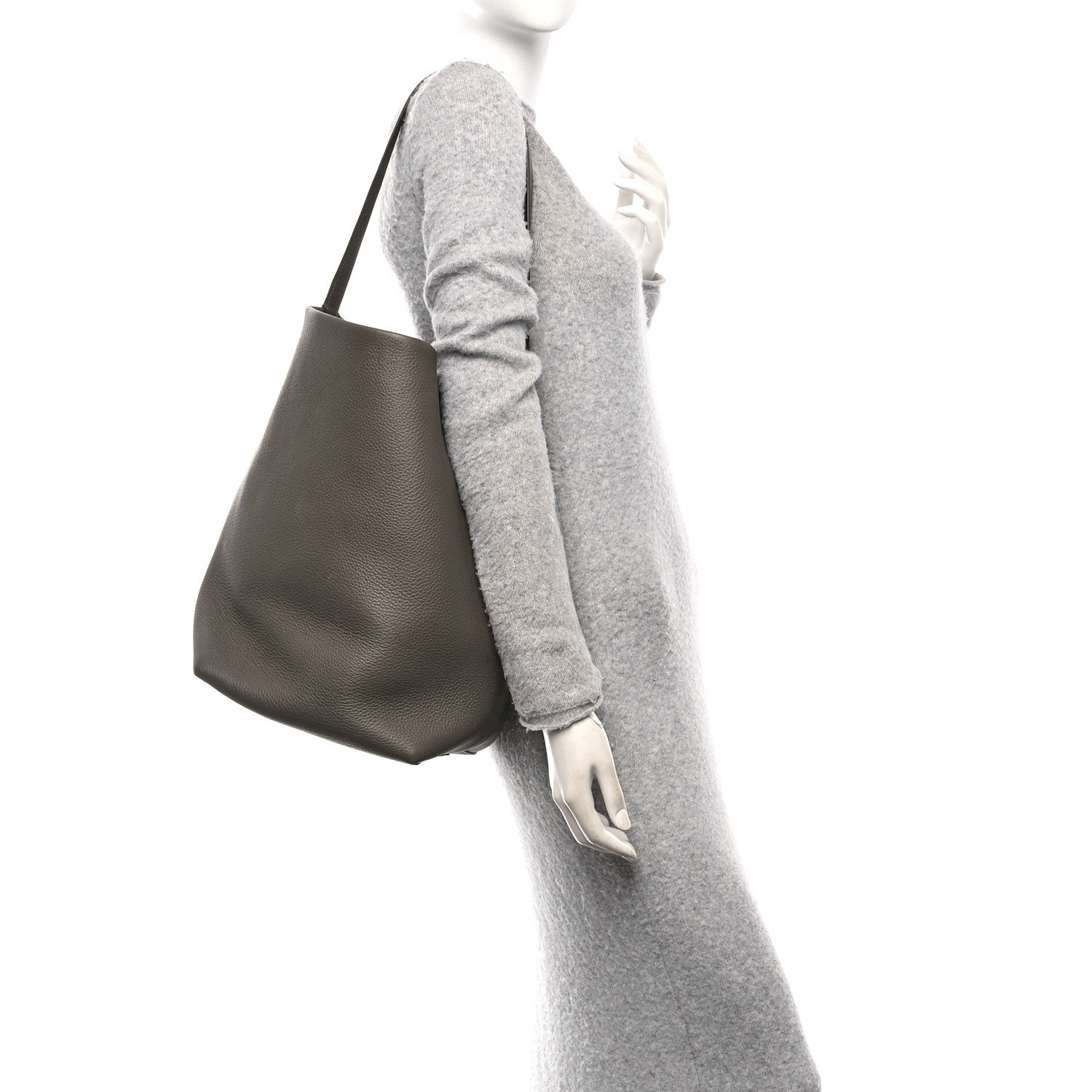 The Row Grained Calfskin Large N/S Park Tote Elephant 2 of 10