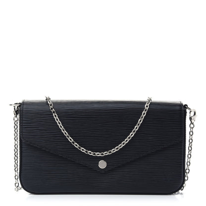 Louis Vuitton Epi Pochette Felicie Black 3 of 10