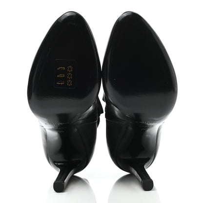 Saint Laurent Nappa Mica Buckle Ankle Booties 36 Black 5 of 9