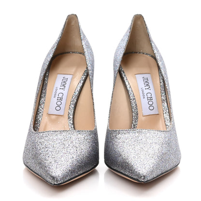 Jimmy Choo JIMMY CHOO Glitter Fabric Love 100 Pumps 37.5 Multicolor 2 of 8