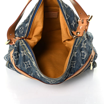 Louis Vuitton Monogram Denim Baggy PM Blue 4 of 8