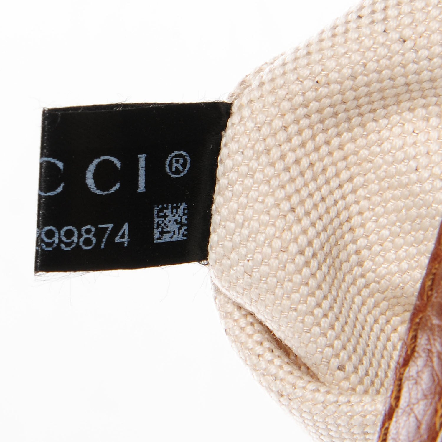 Gucci Monogram Cellarius Calfskin Small Bella Top Handle Bag Beige Ebony Cuir 9 of 9
