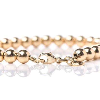 Tiffany 18K Yellow Gold 5.5mm HardWear Ball Bracelet 4 of 5