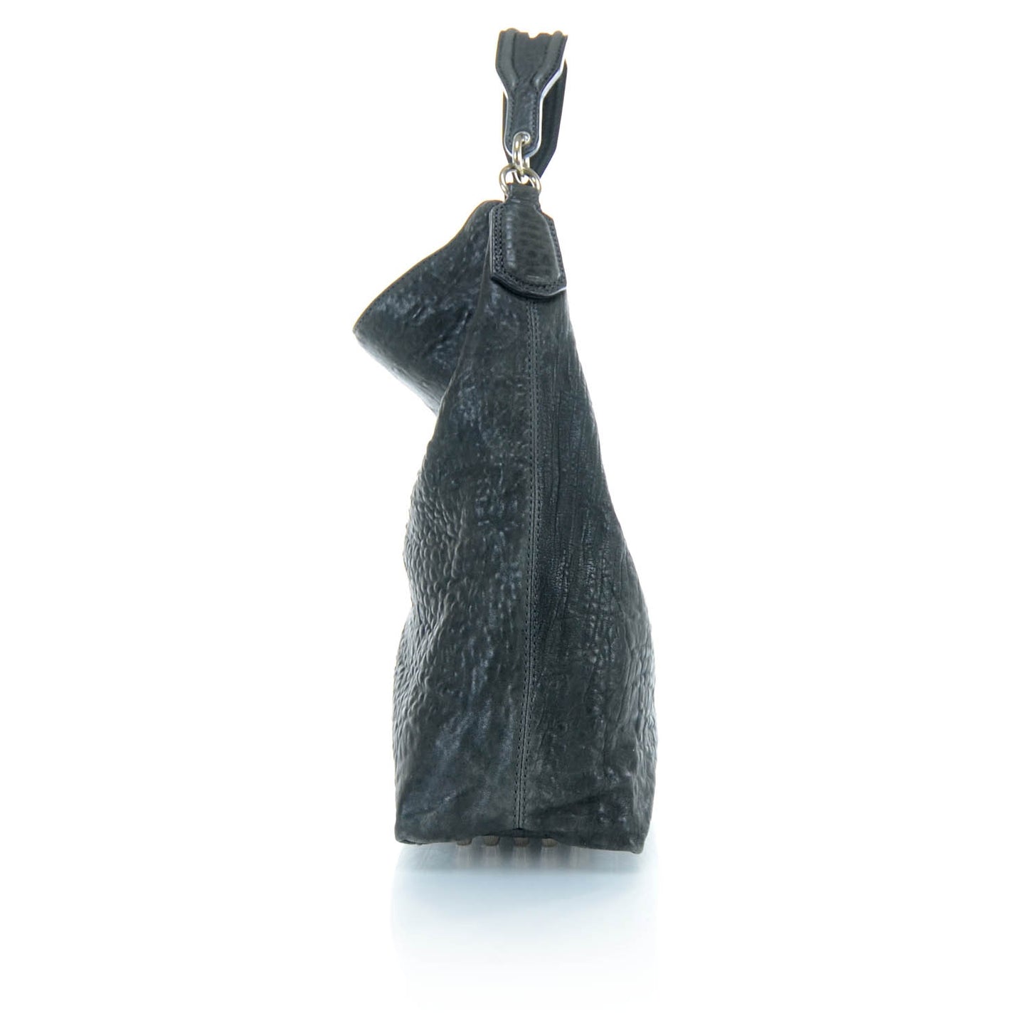Leather Darcy Hobo Smoke Gray