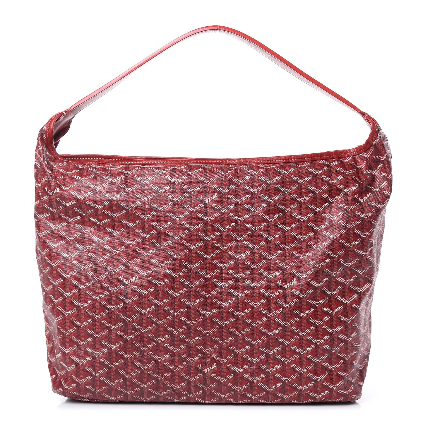 Goyardine Fidji Zip Hobo Red