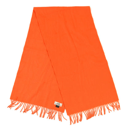 Hermes Cashmere Fringe Stole Orange 2 of 4