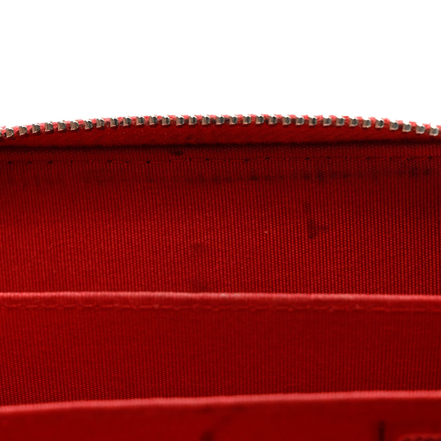 Chanel Caviar Camellia Embossed Zip Coin Purse Red 9 of 11