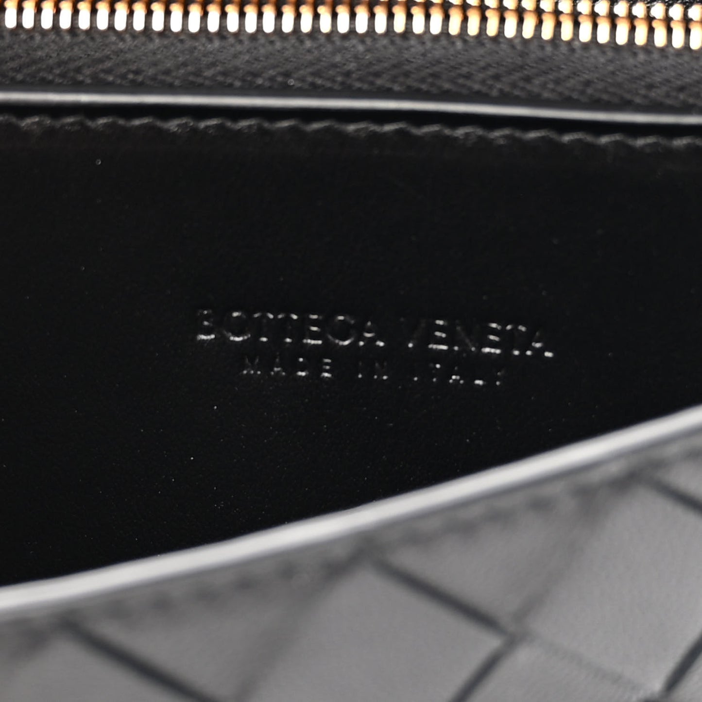 Nappa Intrecciato Wallet on Strap Black