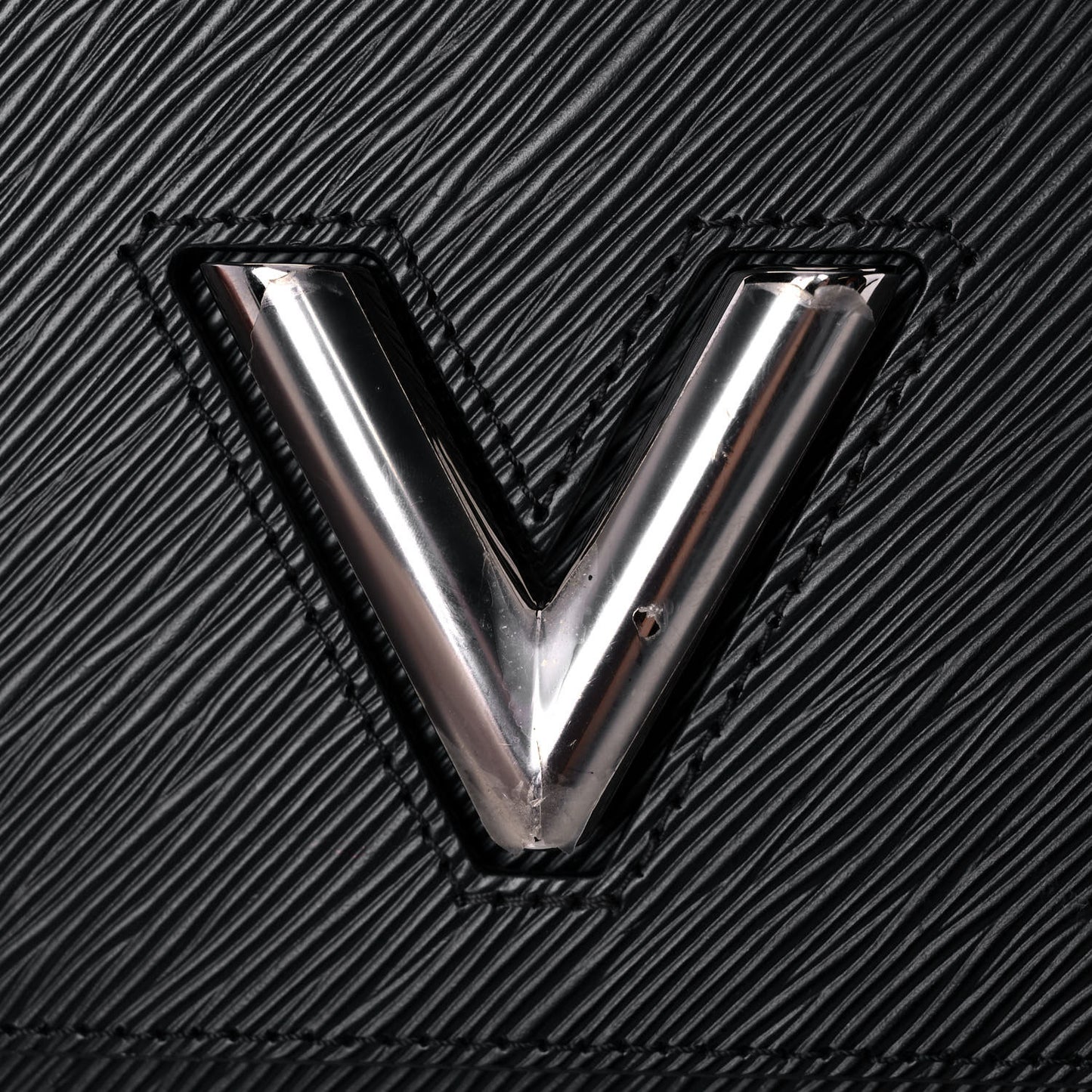 Epi Twist Shoulder Bag MM Black Pink