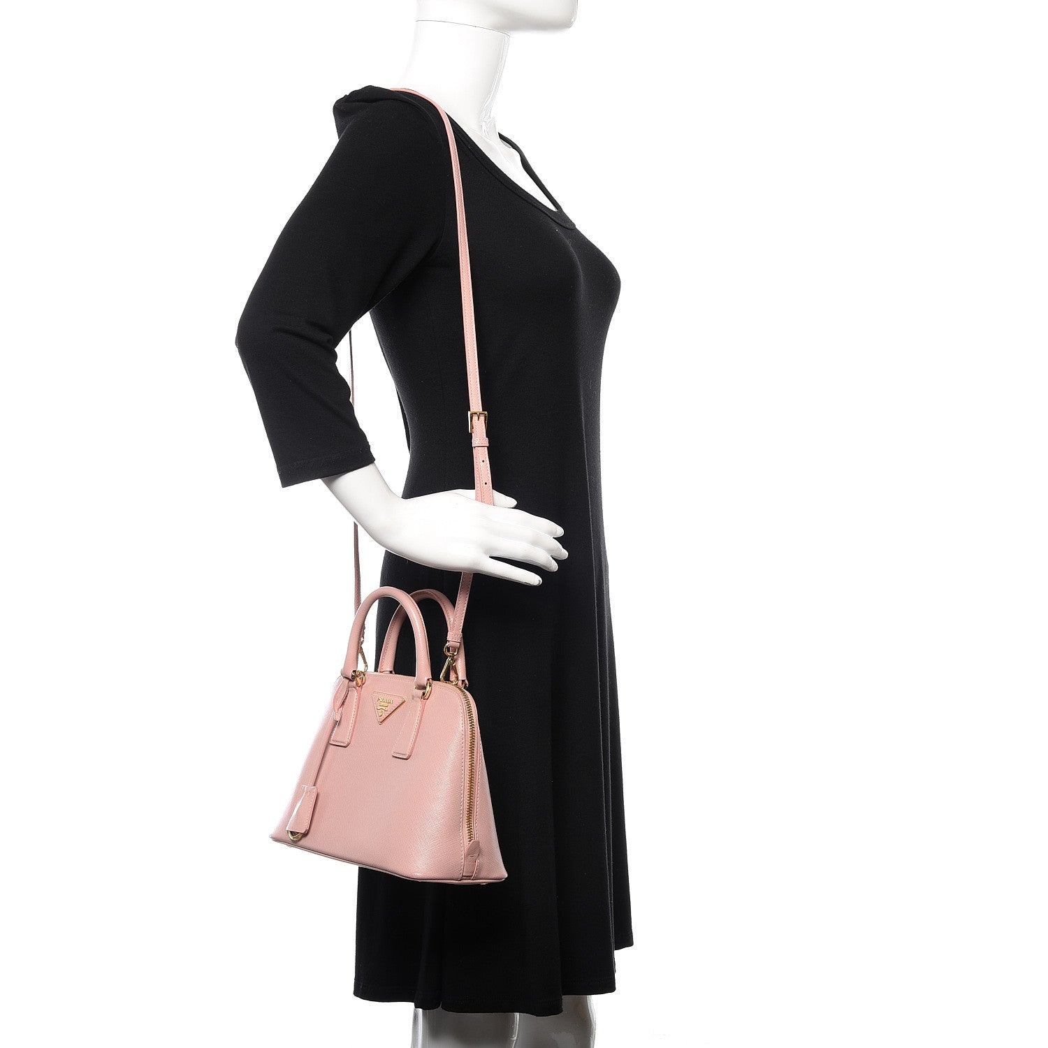 Prada Saffiano Lux Small Promenade Tote Orchidea 2 of 12