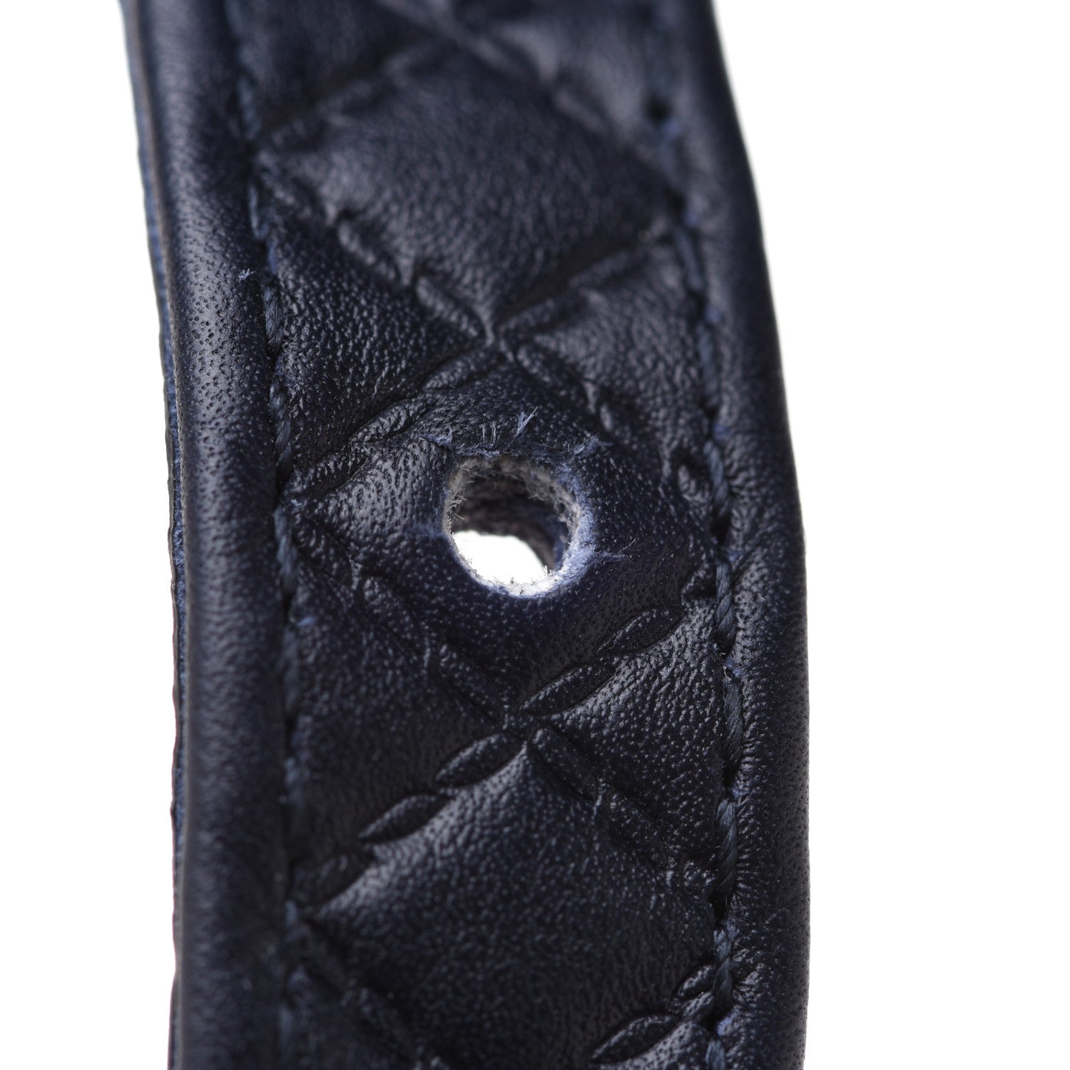 Chanel Calfskin Quilted CC Belt 70 Navy 3 of 8
