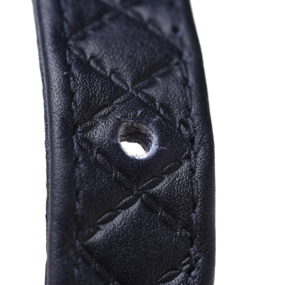 Chanel Calfskin Quilted CC Belt 70 Navy 3 of 8