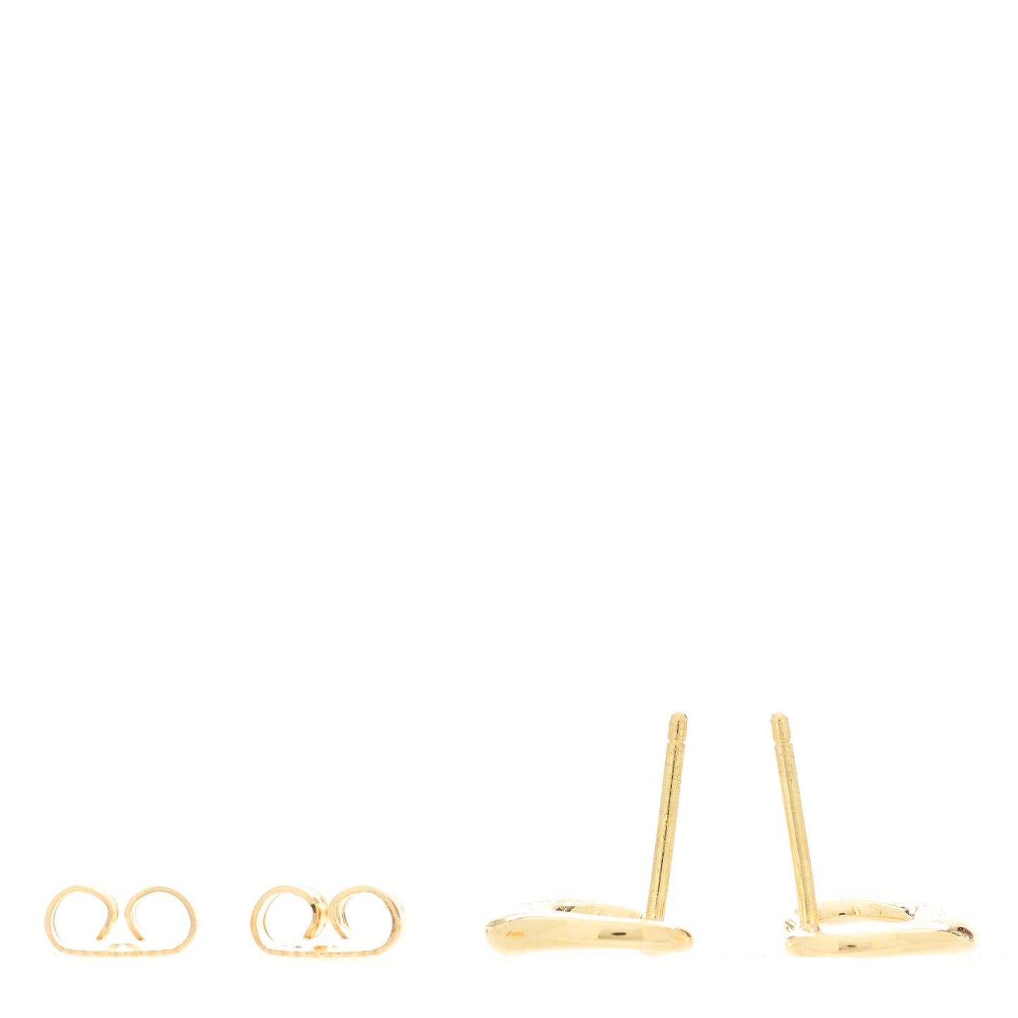 18K Yellow Gold 11mm Elsa Peretti Open Heart Earrings