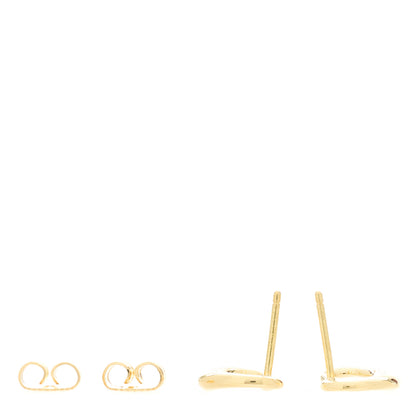 Tiffany 18K Yellow Gold 11mm Elsa Peretti Open Heart Earrings 3 of 4