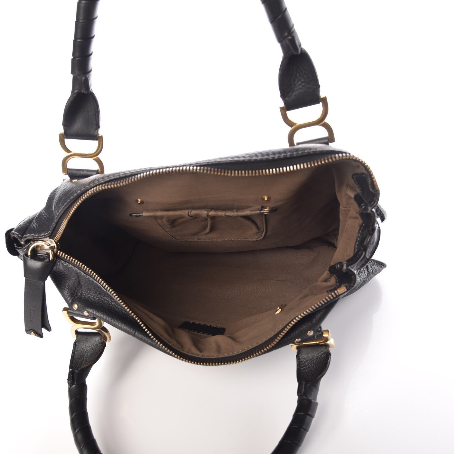 Chloe Calfskin Large Marcie Satchel Black 5 of 7