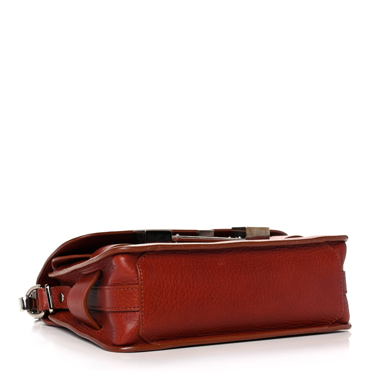 Calfskin Mini PS11 Classic Shoulder Bag Saddle