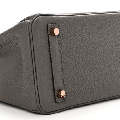 Hermes Togo Birkin 25 Etain 9 of 11