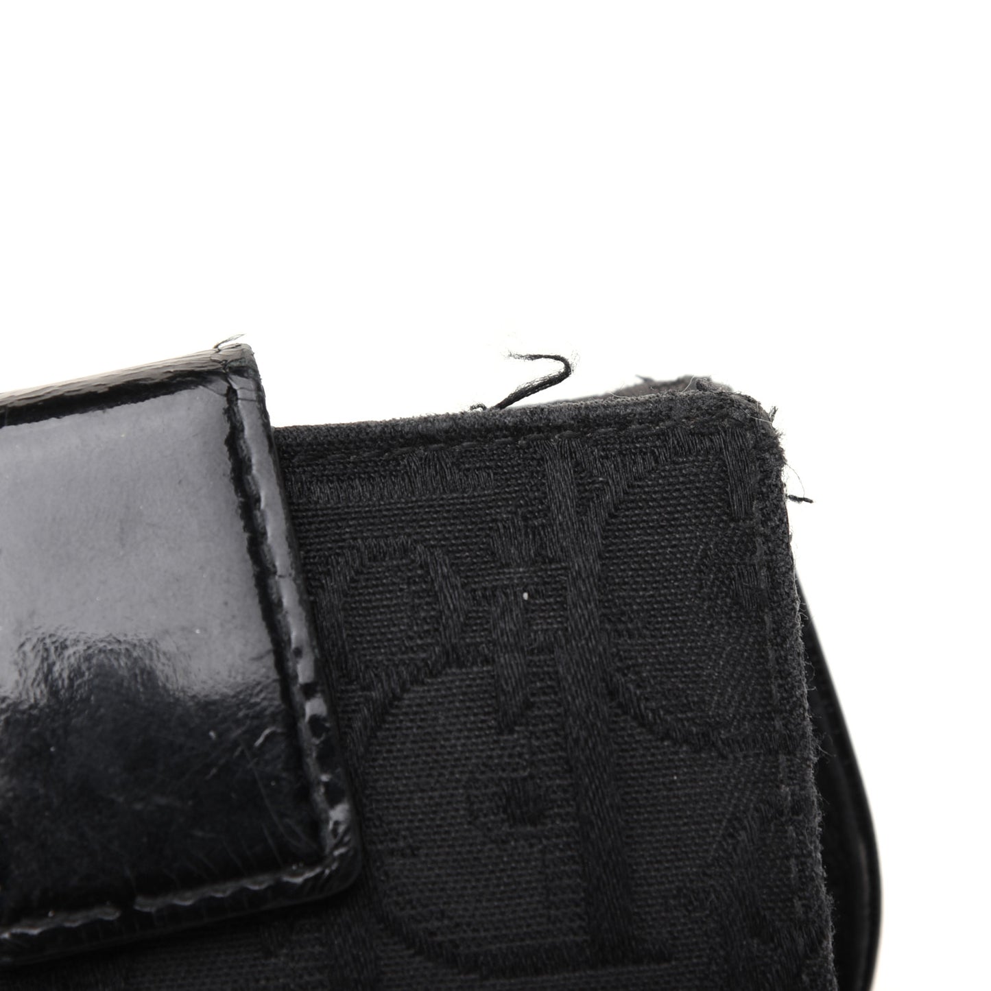 Monogram Compact Saddle Wallet Black