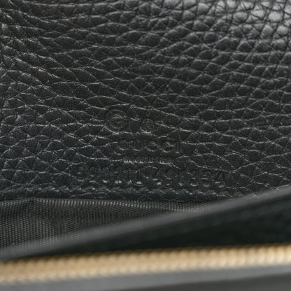 Gucci Pebbled Calfskin Soho Wallet On Chain Black 6 of 11