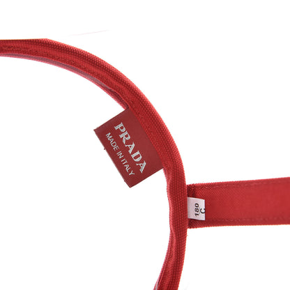 Prada Plexiglass Canapa Shopper Tote Red 8 of 8