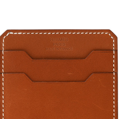 Hermes Natural Barenia City 3CC Card Holder Fauve 6 of 7