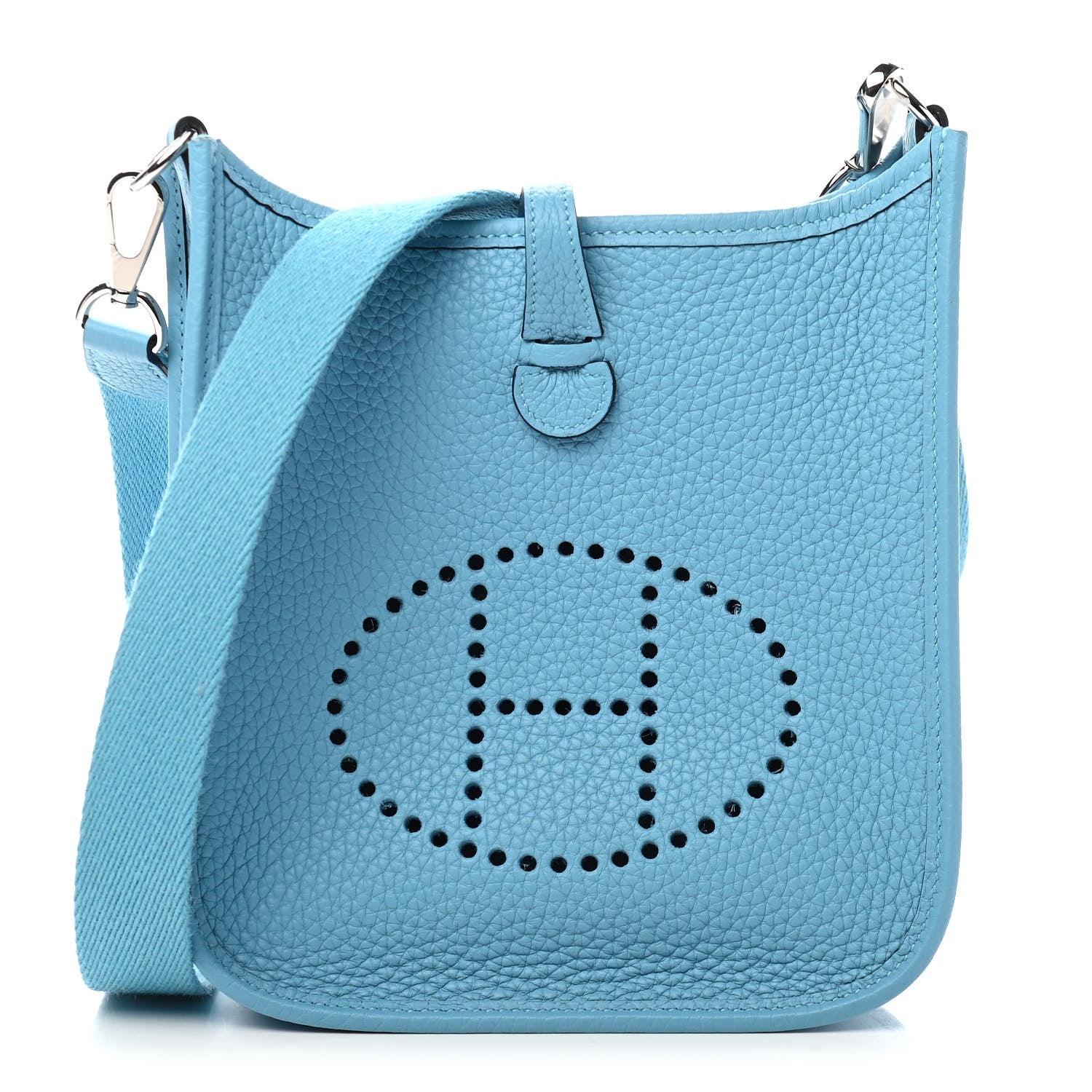 Hermes Taurillon Clemence Evelyne TPM Bleu Du Nord 1 of 9