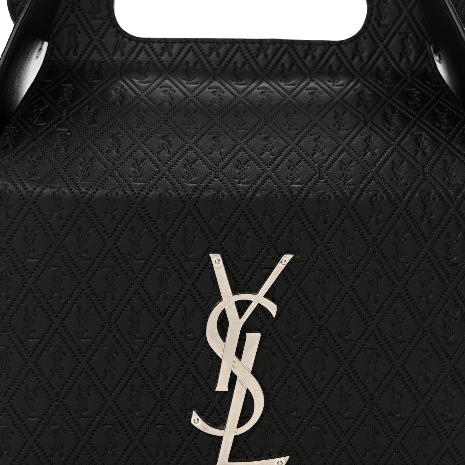 Saint Laurent Calfskin Monogram Take Away Box Black 8 of 10