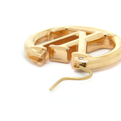 Louis Vuitton Metal Small Louise Hoop Earrings Gold 4 of 5