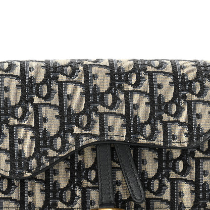 Christian Dior Oblique Saddle Belt Bag Blue 8 of 14