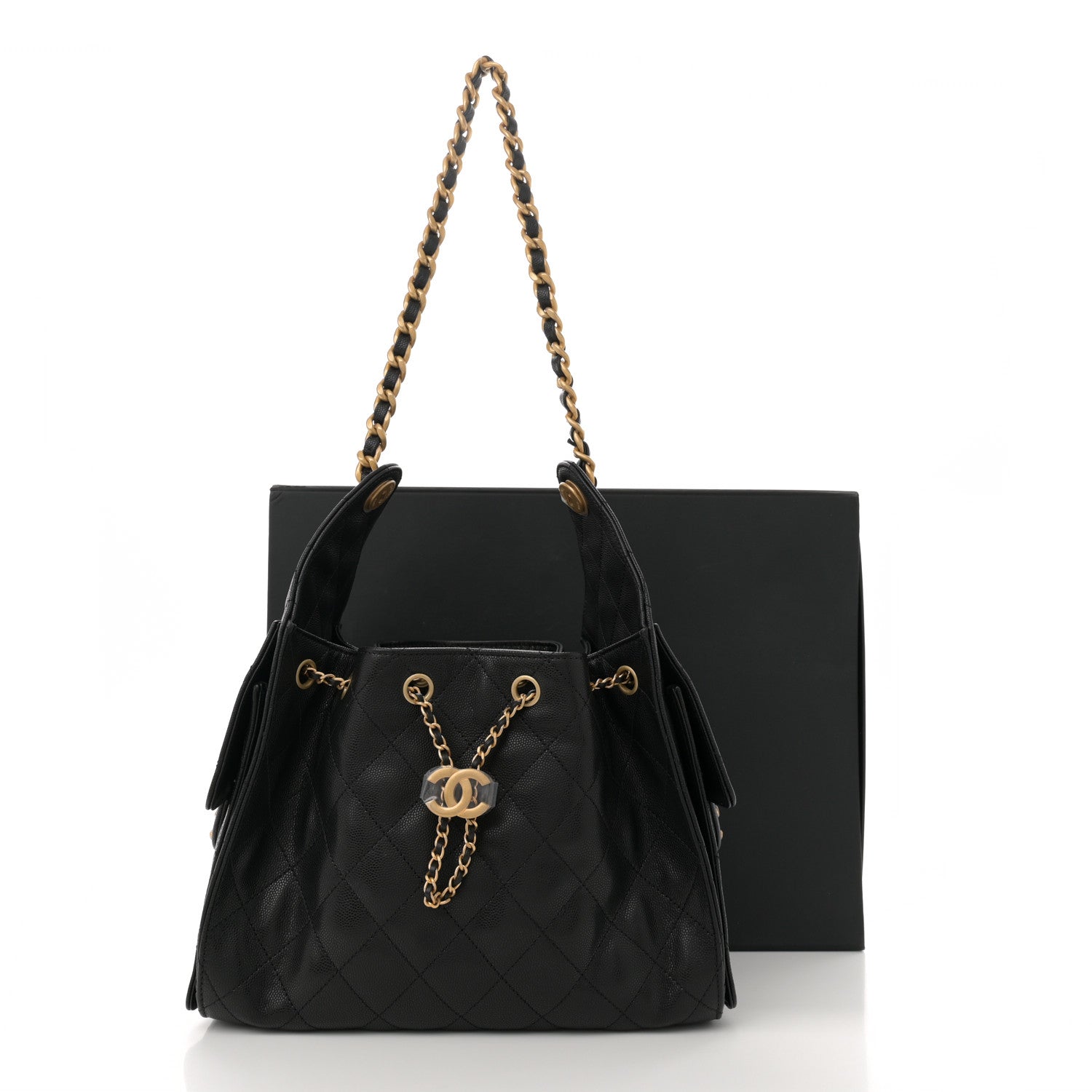Chanel Caviar Quilted Small Chanel 25 Handbag Black 11 of 11