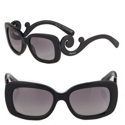 Prada Acetate Baroque Sunglasses SPR 27O Black 1 of 5
