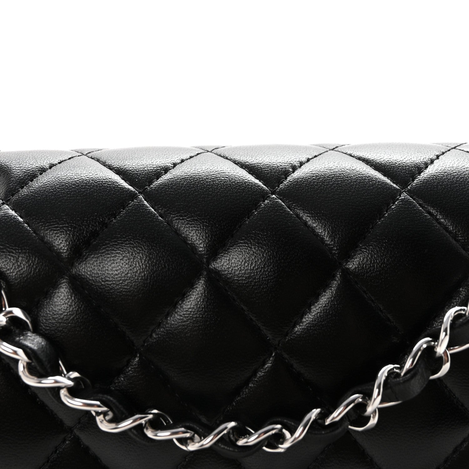 Chanel Lambskin Quilted Small Double Flap Black 9 of 12